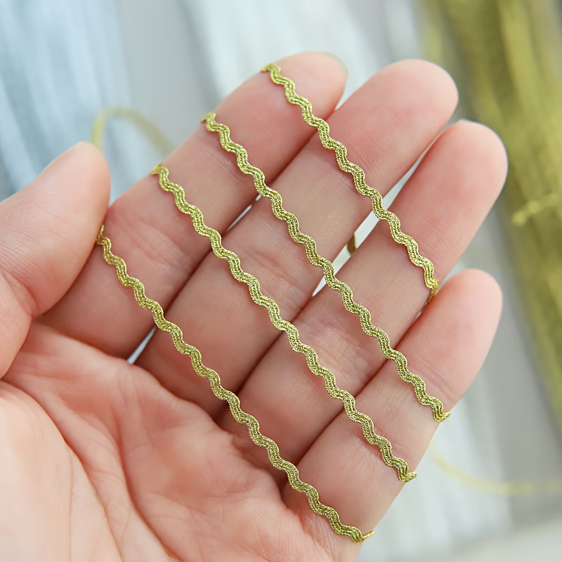 E-shop 1 Yard (91,4 cm) Ultra-Kleiner -Zierstreifen in 4 Farben, für Puppenkleidung und Nähzubehör