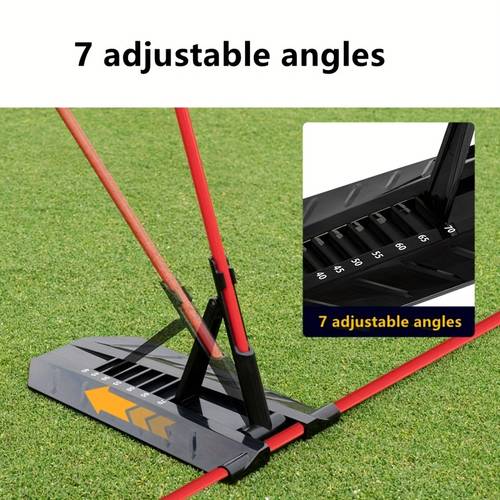 1 adjustable golf swing plane red and glass fiber material ideal for beginners to posture