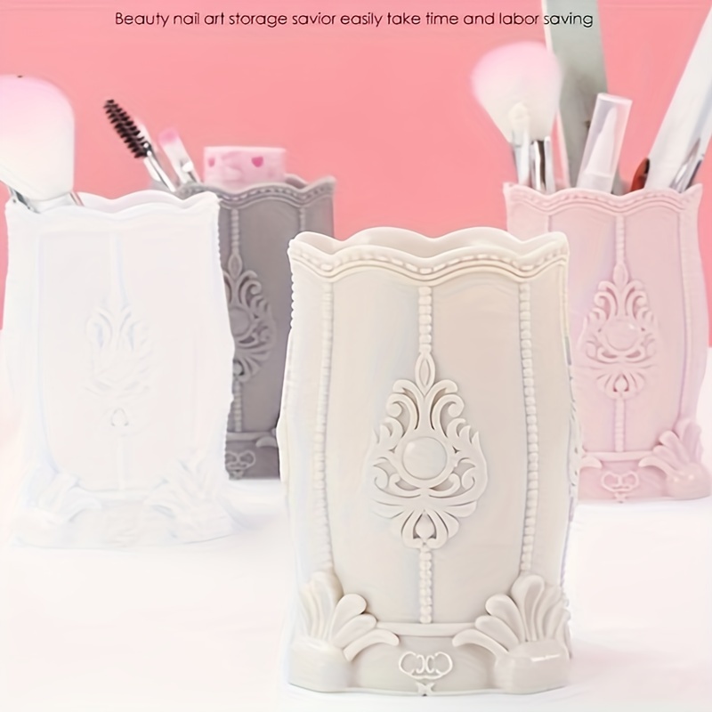

1pc Multifunctional Nail Pen Brush Holder, Makeup Brush Holder, Desktop Storage Organizer, Nail Art Supplies