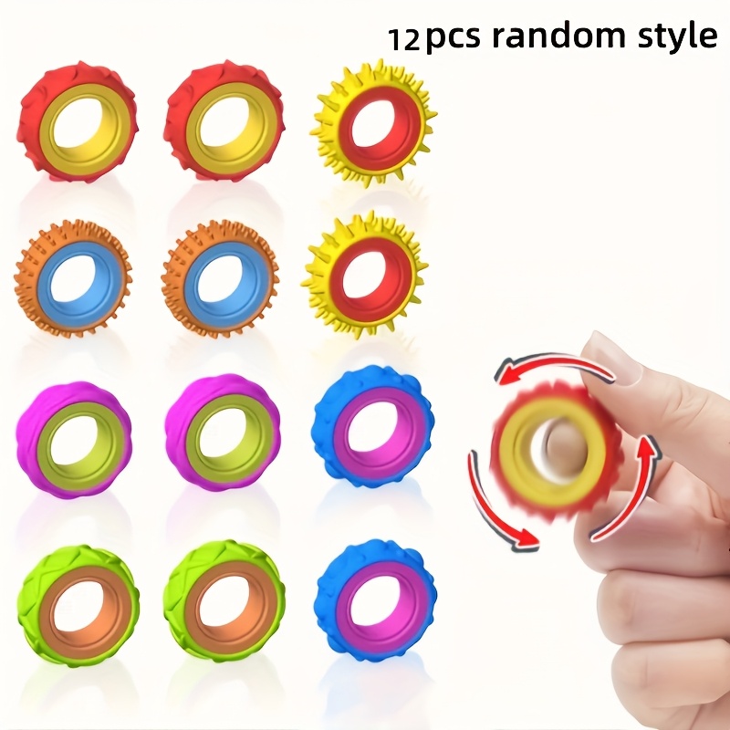 childrens sensory ring gyroscopic relax toy rotating sensory