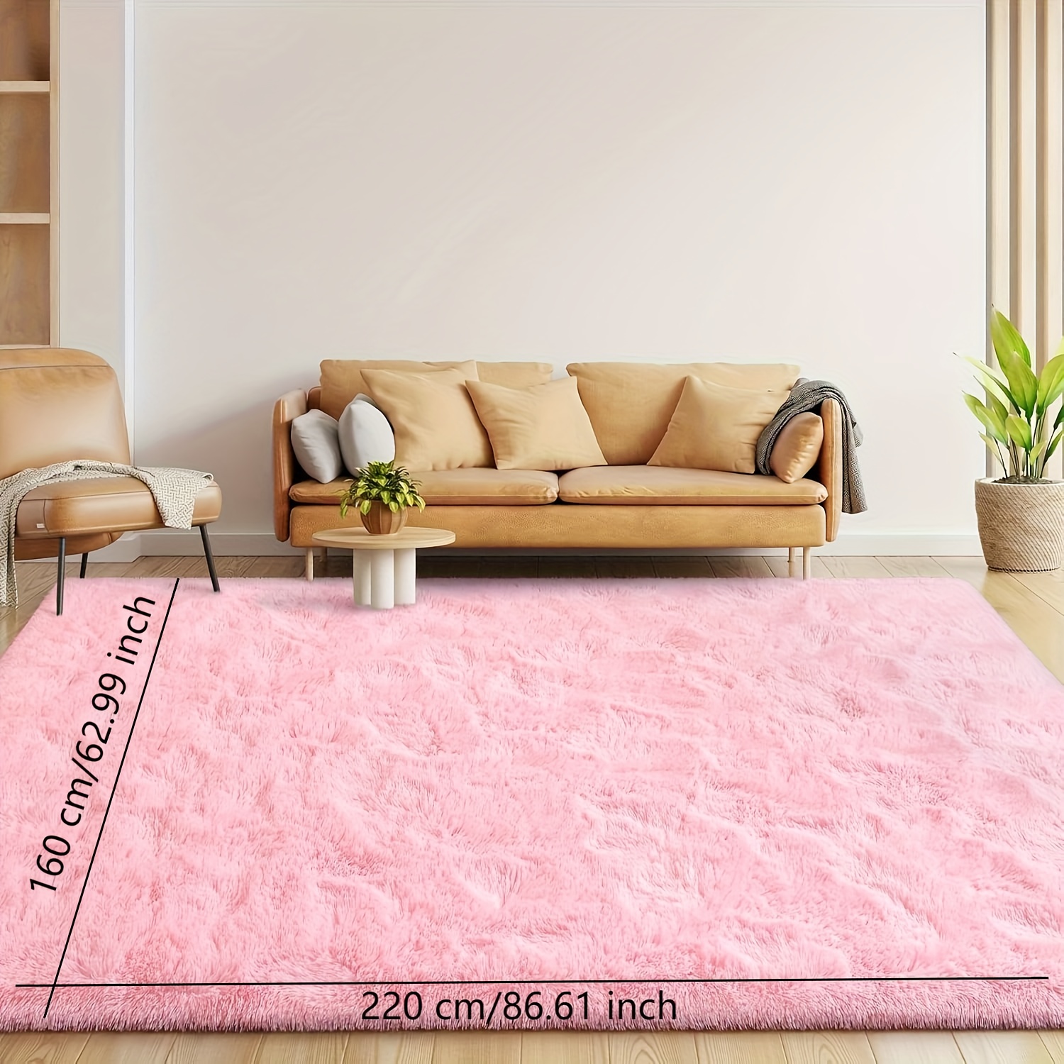E-shop Flauschiger Teppich Anime-Stil 4 Jahreszeiten Verfügbar Rosa Schlafzimmer Teppich Dekorativer Teppich Wohnzimmer Teppich Urlaubsgeschenk