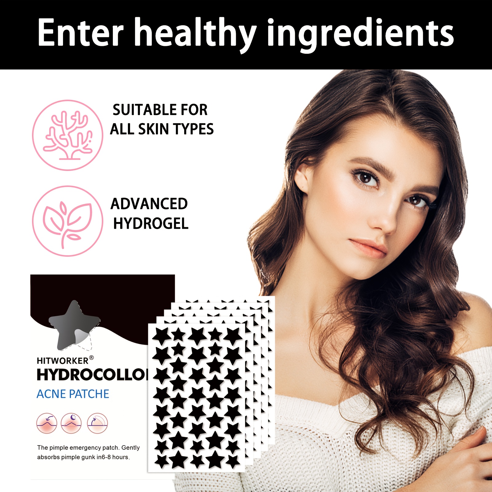 Star Shaped Hydrocolloid Patch, 200/400pcs Box