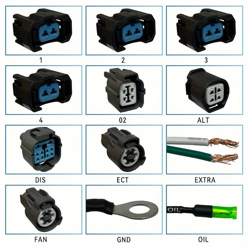 LZONE Tucked Engine Wire Harness For 92-00 Honda Civic B16 B18 D16 OBD2 D & B-series - LZ-FIC25