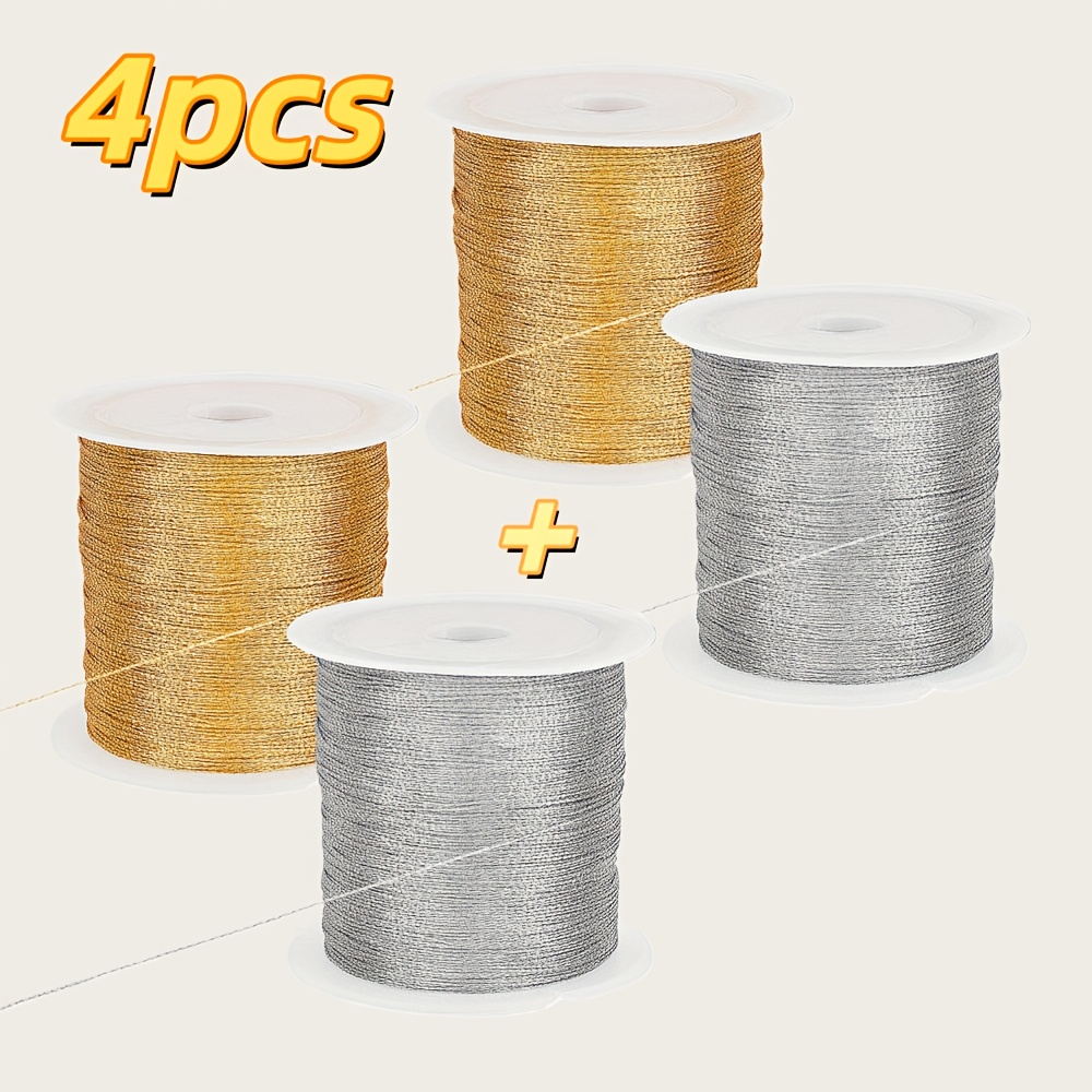 TEMU a 4 per decorazioni fai da te, set per confezioni regalo, spessore 0,2 mm, 328 piedi () per rotolo, filo decorativo versatile e resistente - per