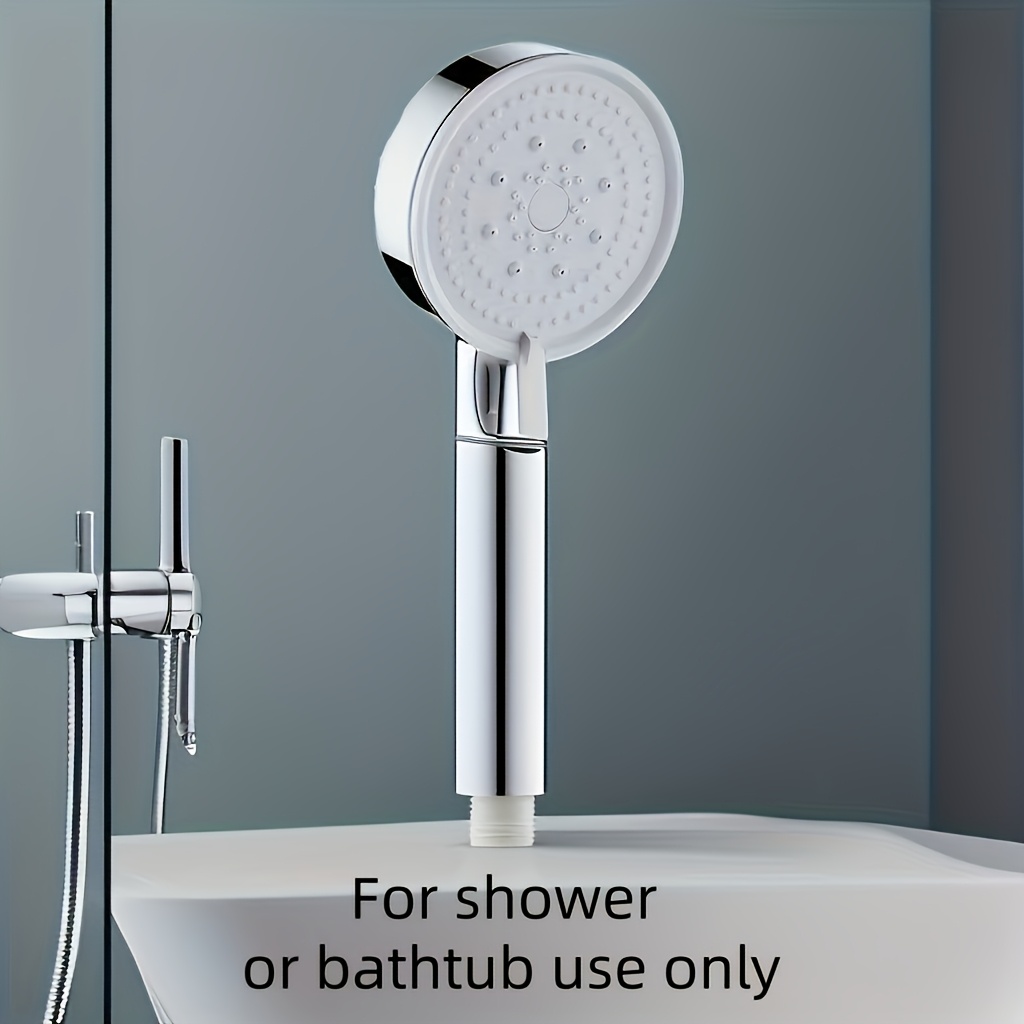 Silvery 5-Speed Multifunctional Shower Booster Showerhead
