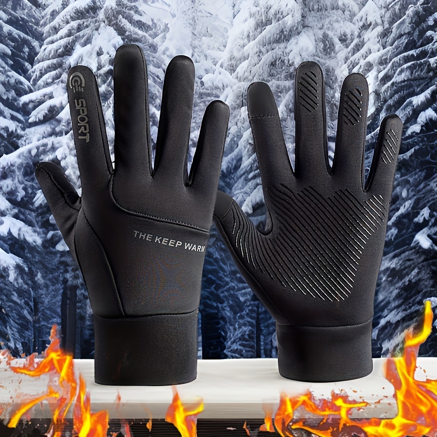 

Men's Winter Touchscreen Gloves - Warm, Windproof & Waterproof For Cycling And Driving