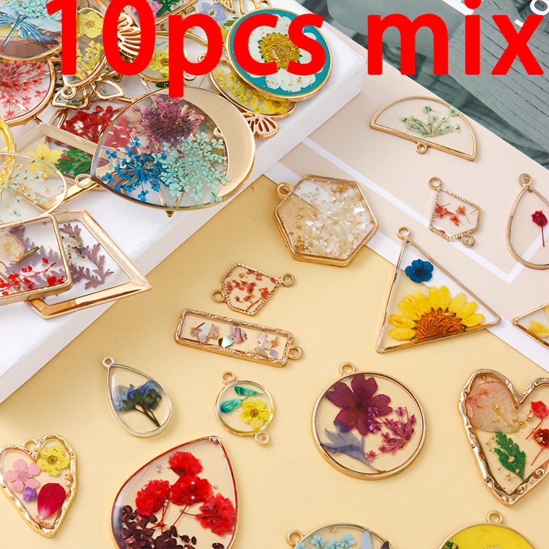 Flower Diy Resin Jewelry Ideas Handmade Resin Glass Pendants Dried