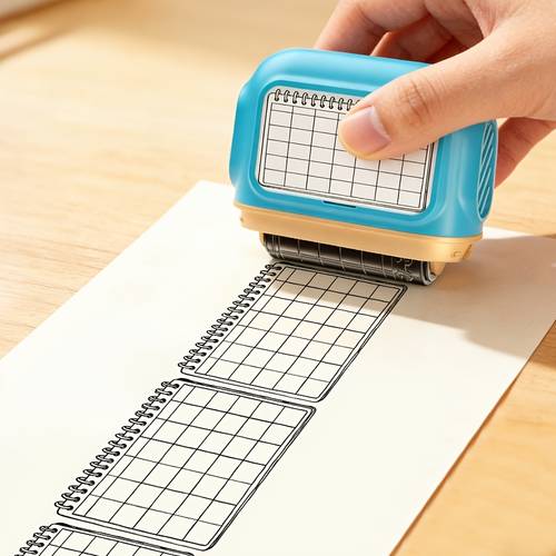 gewohnheitstracker-rollstempel, wiederverwendbarer monatlicher gewohnheitsplaner-stempel, stempel zur notizenmarkierung. ideal für gewohnheitstracking, zeitplanung, scrapbooking kreatives basteln.