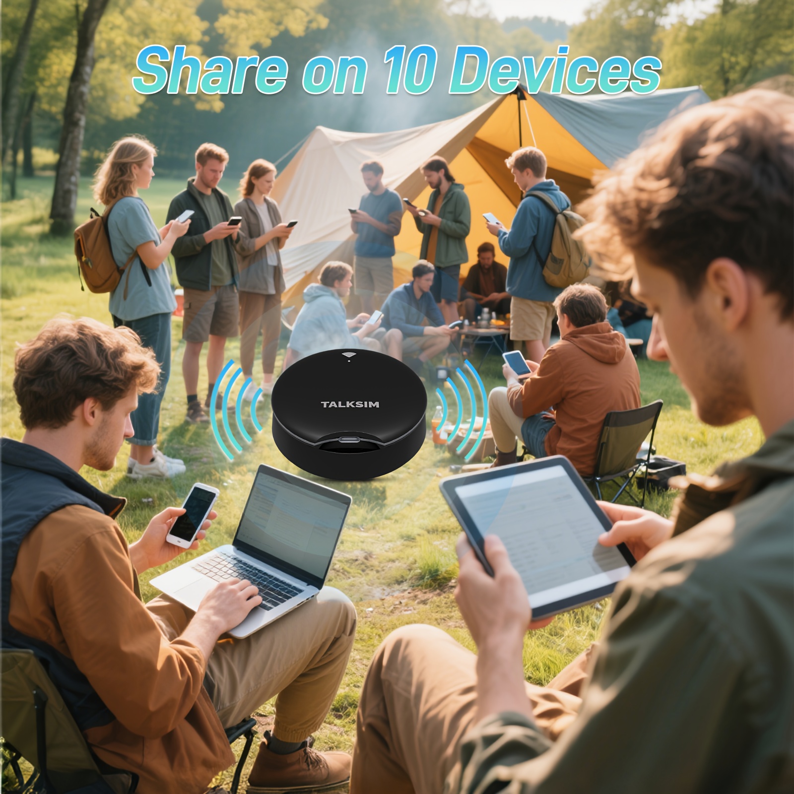 Share up to 10 devices