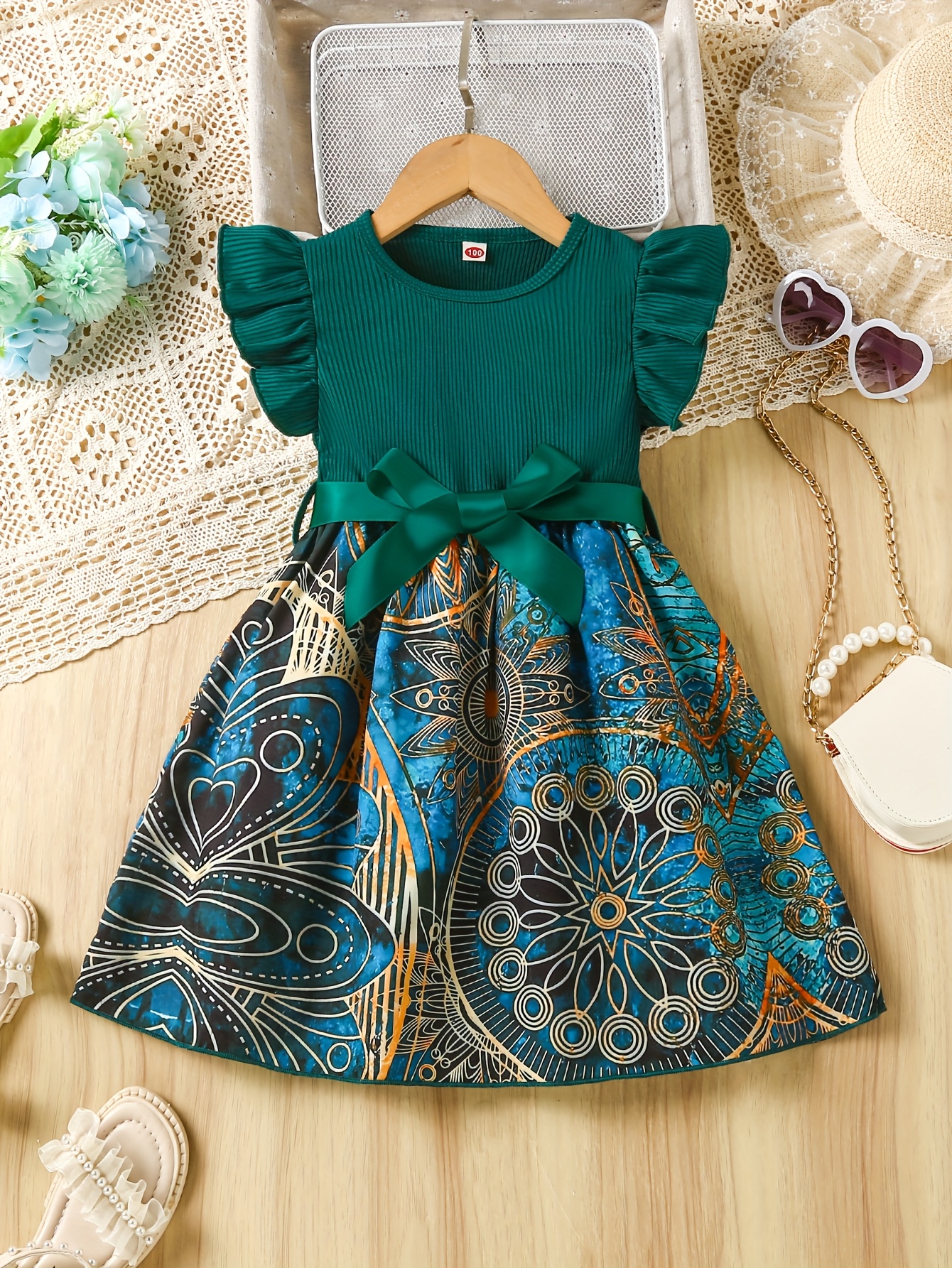 slim fit dress slacks Zapaka Women Peacock Blue A-Line Mother of The Bride Dress High Neck Lace Applique Long Sleeve Wedding Guest Dress, Peacock Blue / US4
