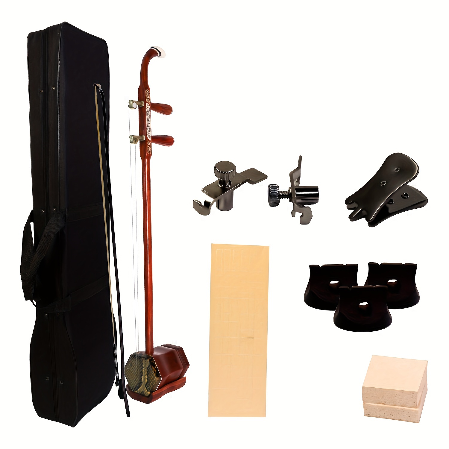 

Chinese Erhu 2 String Violin Erhu Oriental Violin Free Accessories Suitable For Beginners