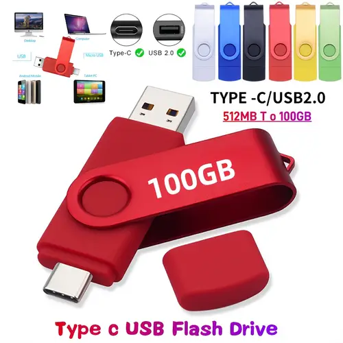 usb 2 0 type c usb flash drive otg with of 512mb 32gb or 100gb featuring a 2 in 1 design for high speed data transfer