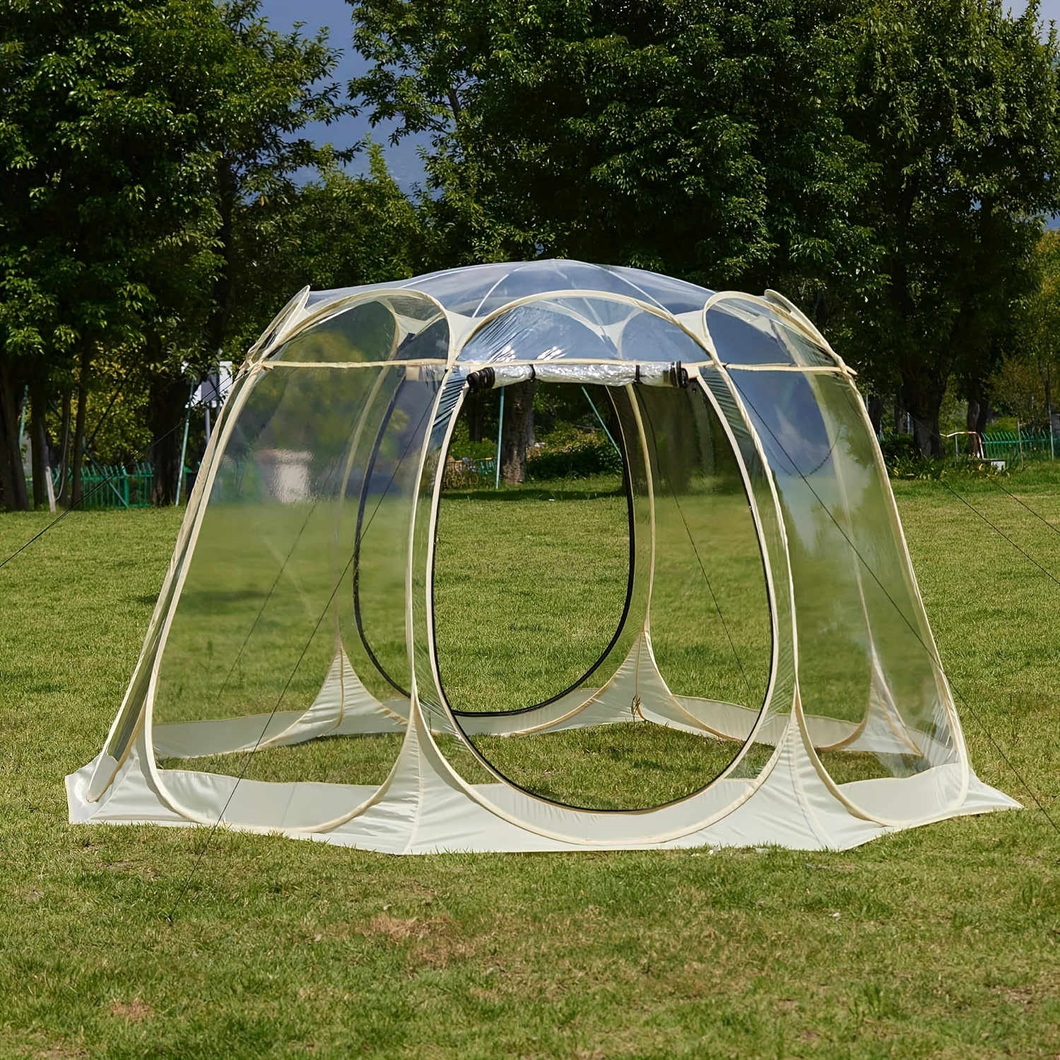 

1pc Lenotos Pop Up Bubble Tent, Instant Igloo Tent, Clear Dome Tent For Outdoor, Winter Waterproof