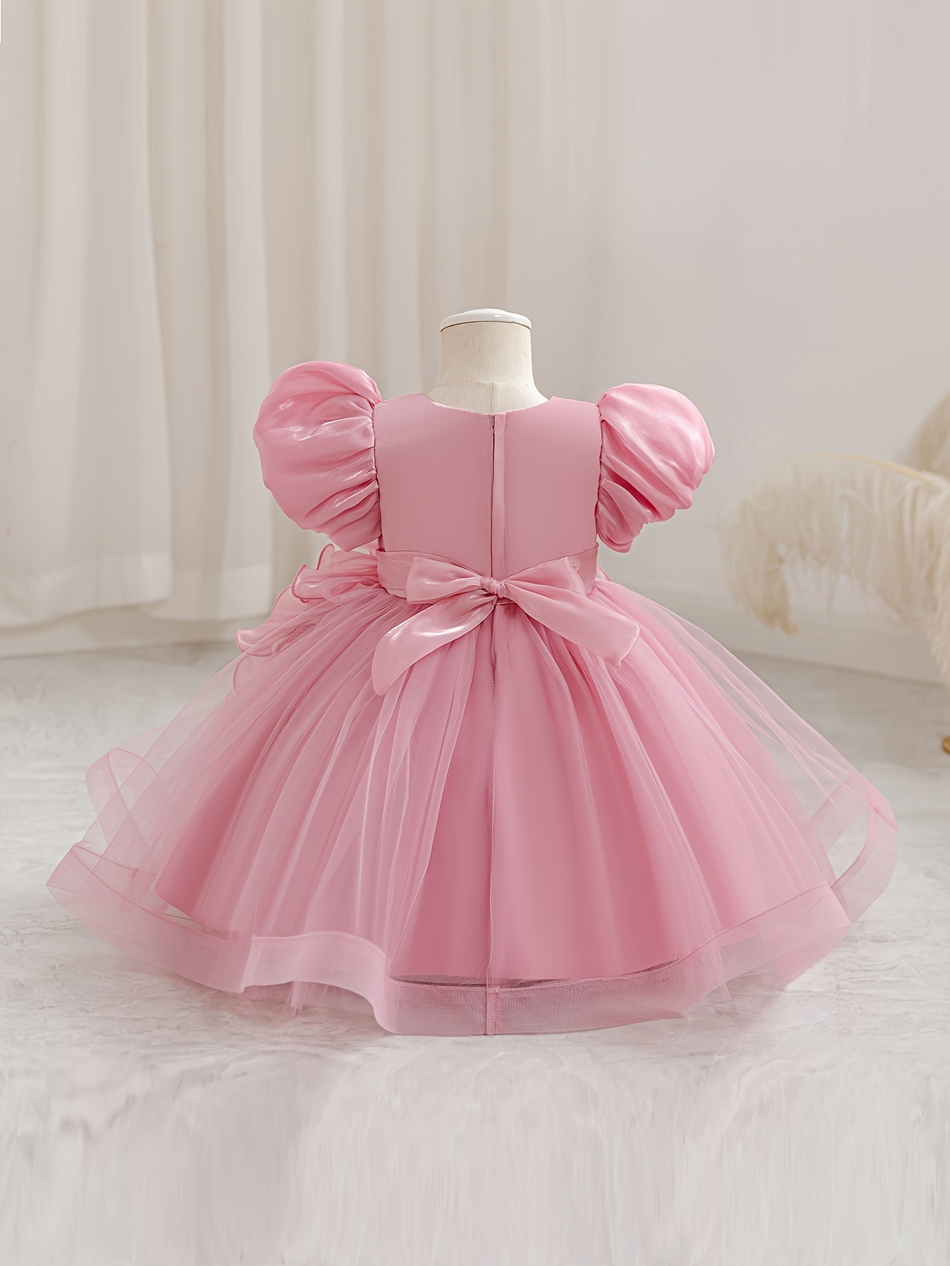 tutu first birthday dress Flower Tulle Dress, Tutu Toddler Dress, Short Princess Dress, Flower Girl Dress, First Birthday Outfit, Pageant Dress, Puffy Party Dress 10