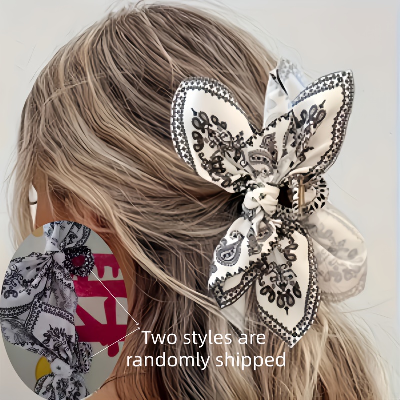 Random Color Retro Bow Hair Clip, Anti Slip Hair Clip, Strong Jaw Clip To Hair Clip, Bohemian Style Women's Jewelry Making Supplies