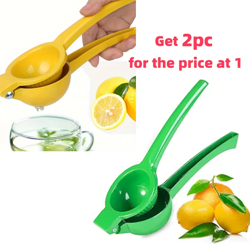 TEMU 2pcs Lemon Squeezer, Premium Large Heavy Duty Juicer For Lemon, Metal Hand Press Citrus Juicer, Lime Squeezer Bar Tool, Manual Citrus Press,