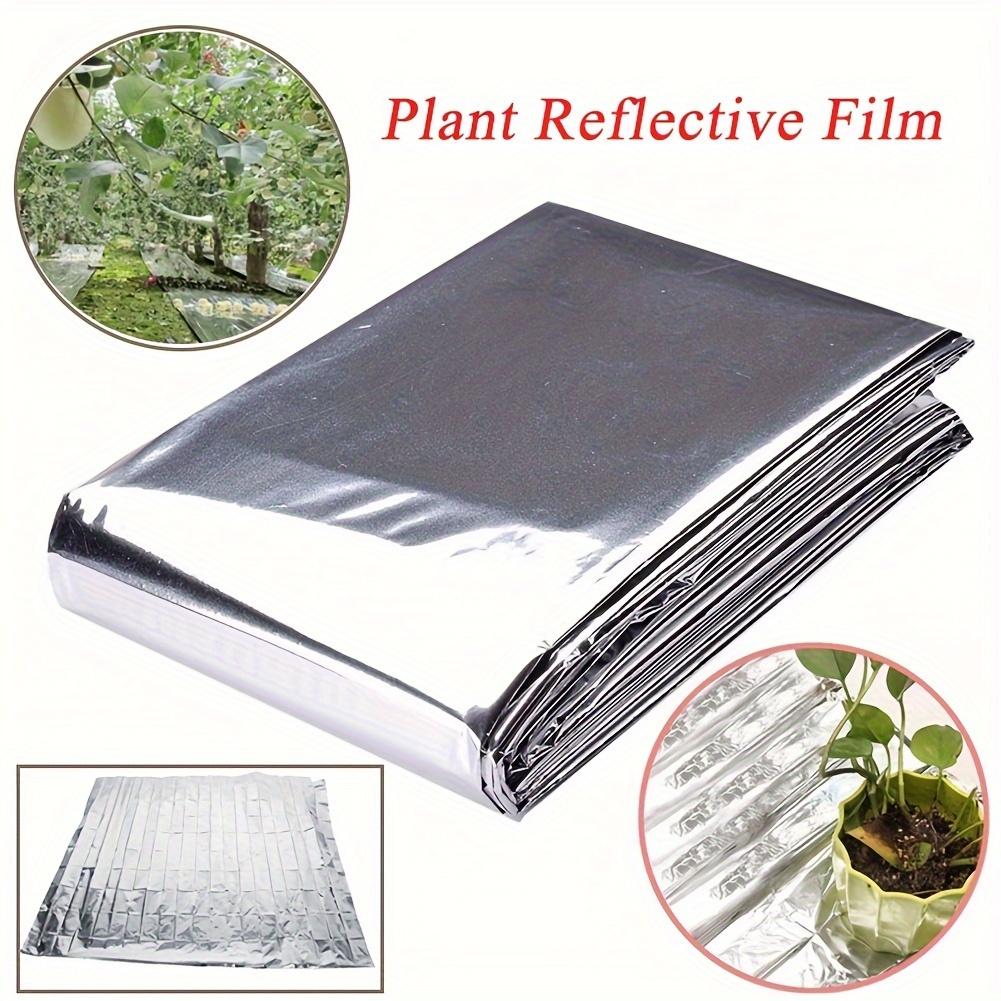 

1 Pack, 210x120cm Highly Reflective Plant Growth Film, Silvery Mylar Foil Sheets For Garden Greenhouse, Enhances Light Reflection Distribution, Durable Waterproof