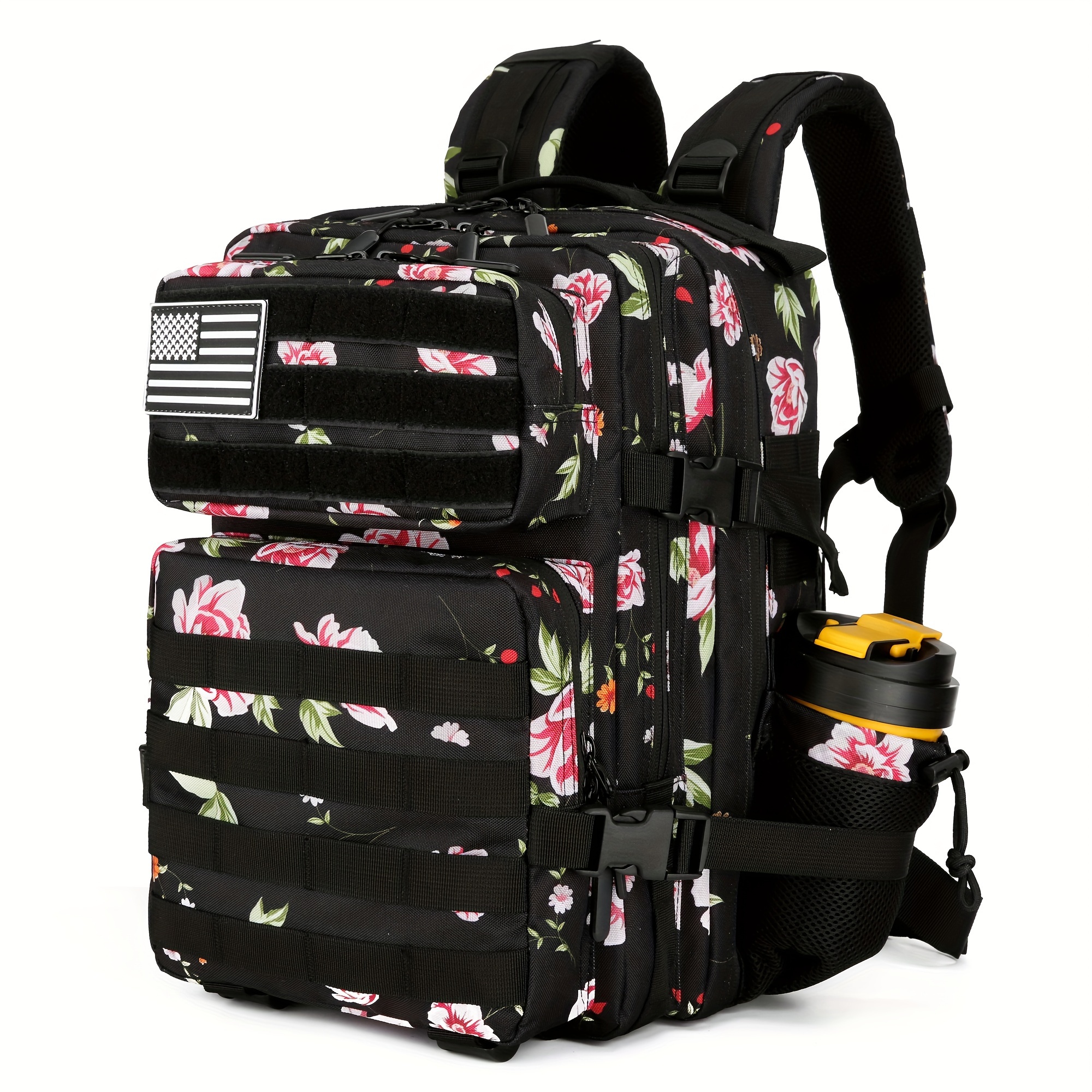 

1pc 45l Backpack, Hiking Backpacks Gear Camo Back Pack, Molle Bag Rucksack, Fitness Daypack