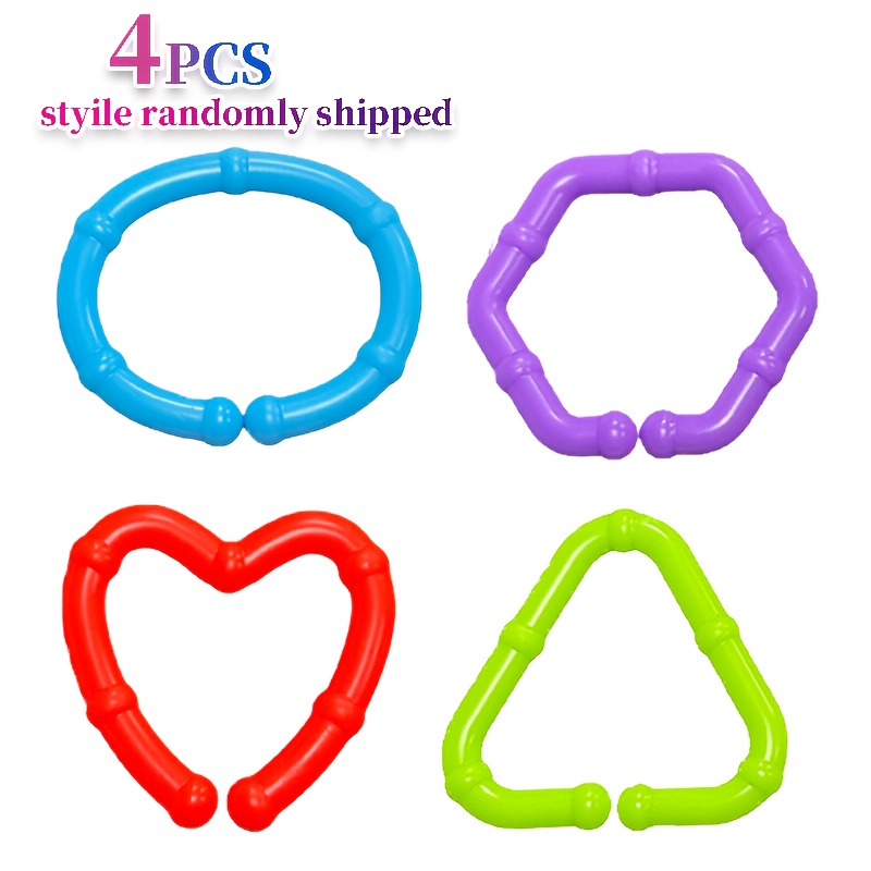 4/9/15/28/40pcs Baby Rings Link Toys for Hanging Toys, 8-Color... product image 10