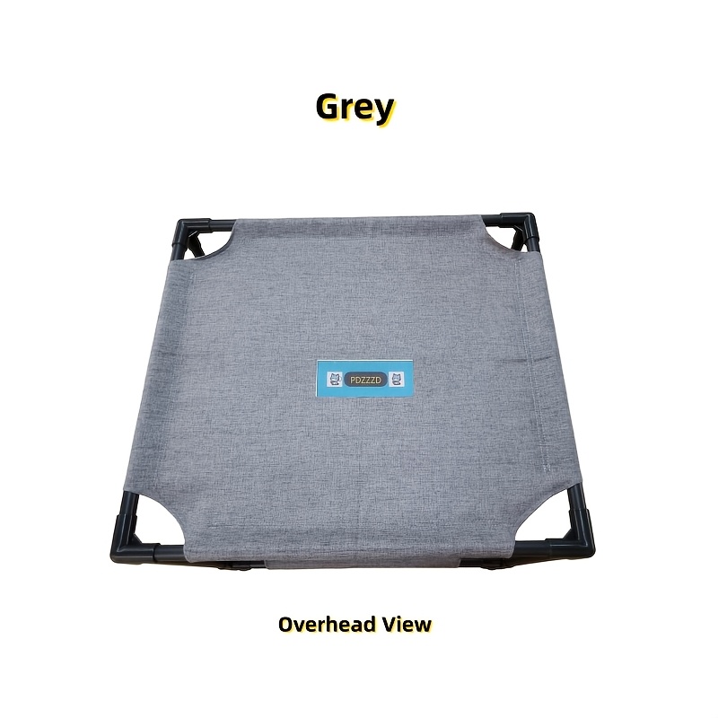 TEMU Pdzzzd Double Tier Elevated Cat Bed With Detachable Frame - Raised Hammock Suitable For Small Pets, Breathable Cooling Bed, Anti-slip Sturdy