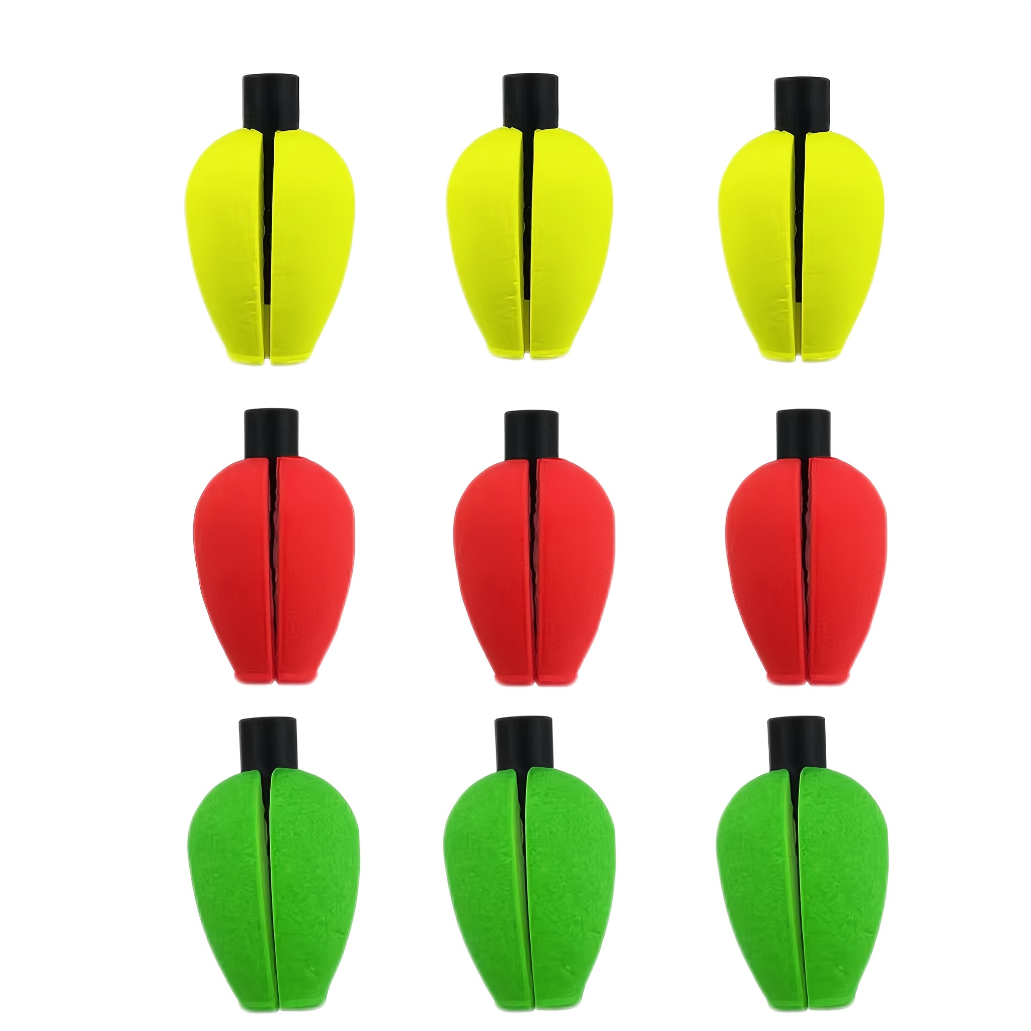 TEMU 9pcs Flotteurs Premium pour Truite et Indicateur de Pêche à – Bobines Haute Visibilité pour une Détection Précise des Accroches de Truite,