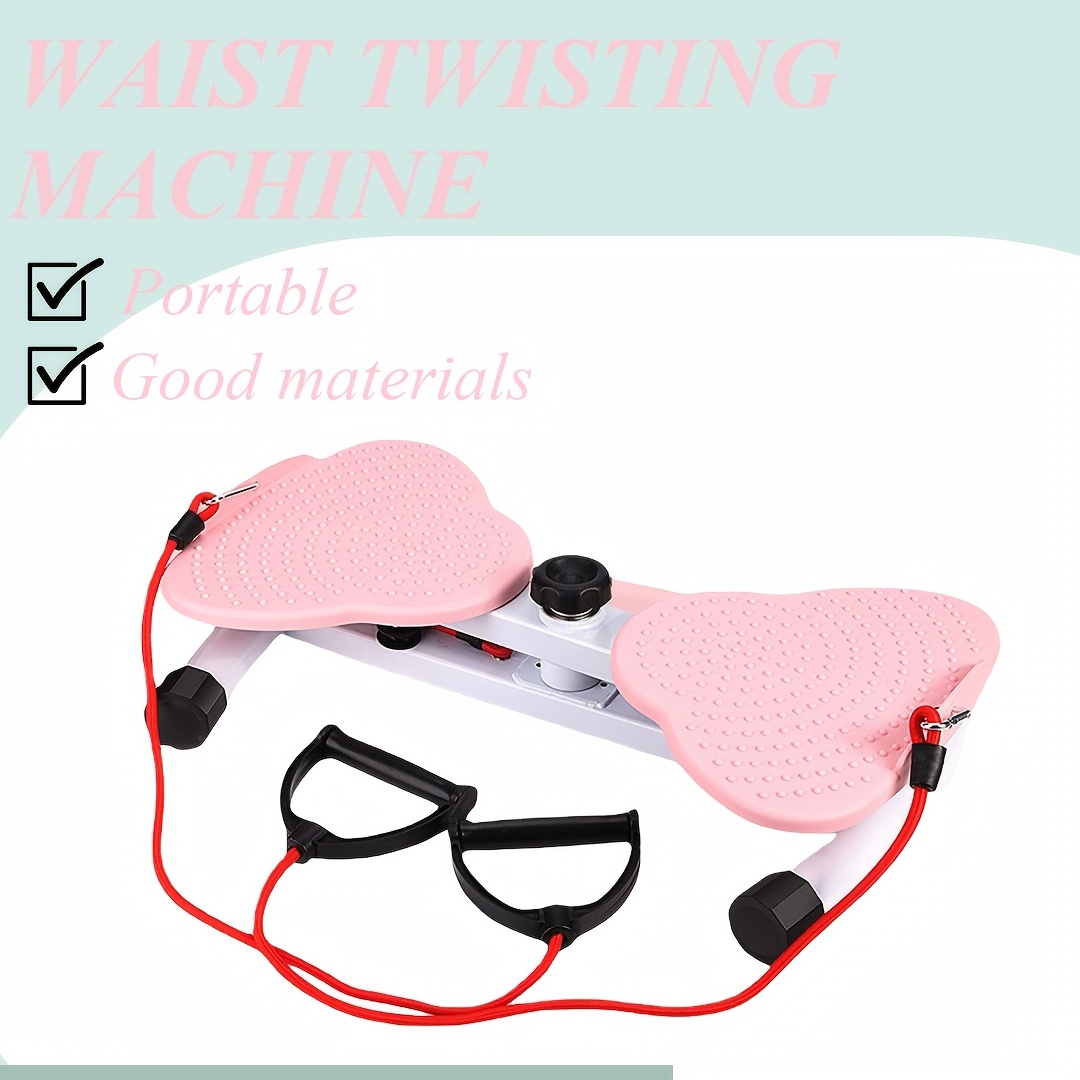 

Pink Waist Twister Machine With , Aerobic Training Equipment, Abs & Steel, Uncharged, For Home, Office, - Fitness Training Essential Supplies