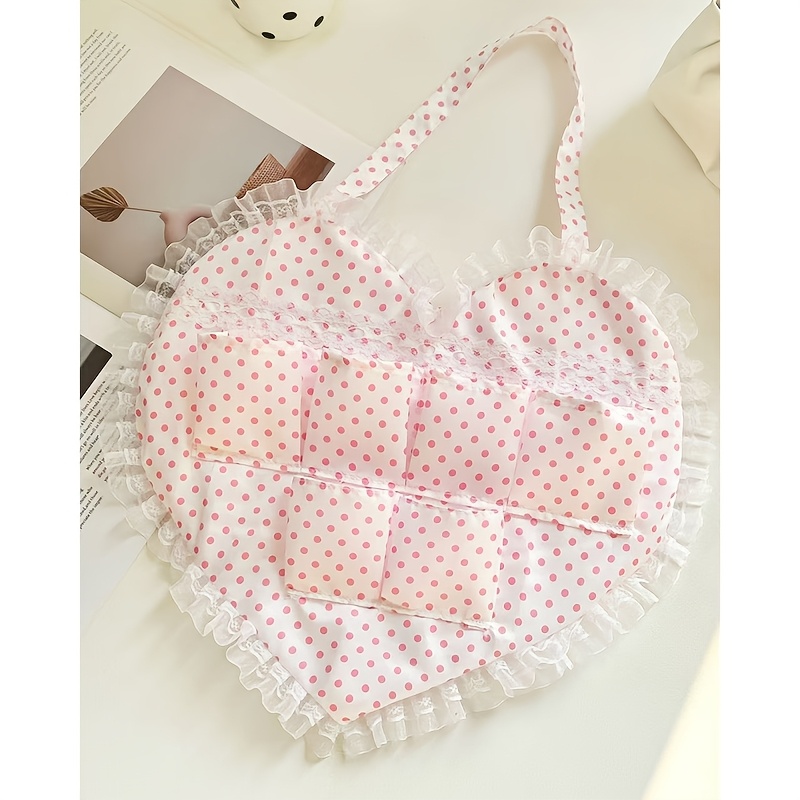 TEMU Pochette de rangement suspendue de cœur, sac de rangement polyvalent