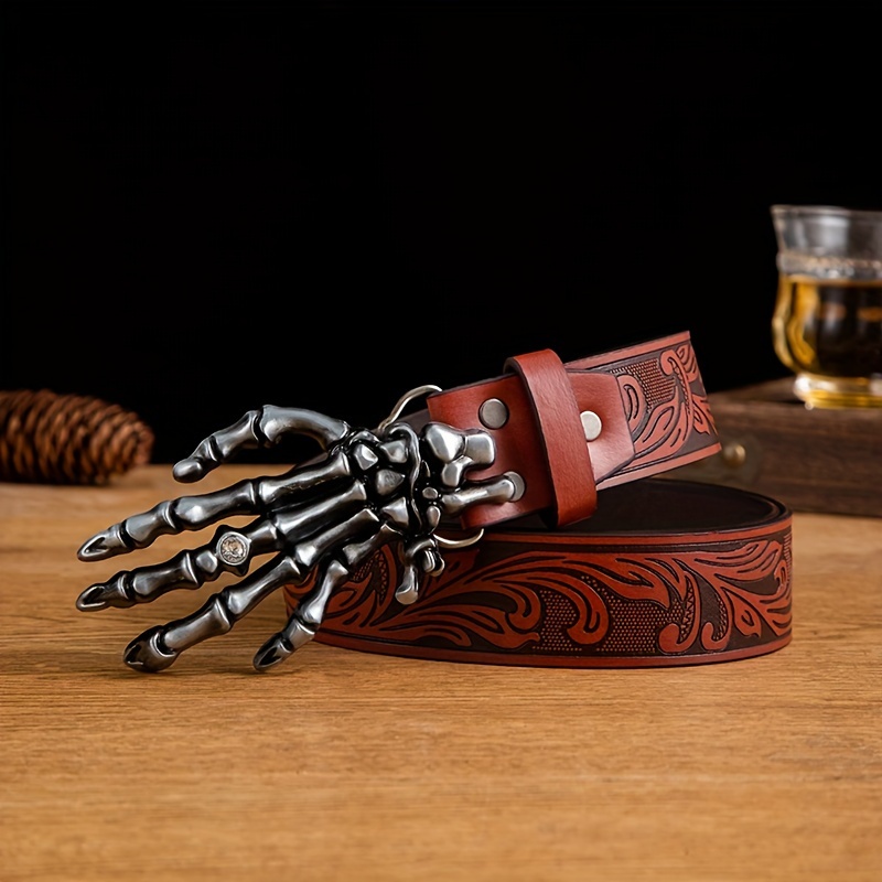 Retro Men's Gothic Ghost Claw Belt