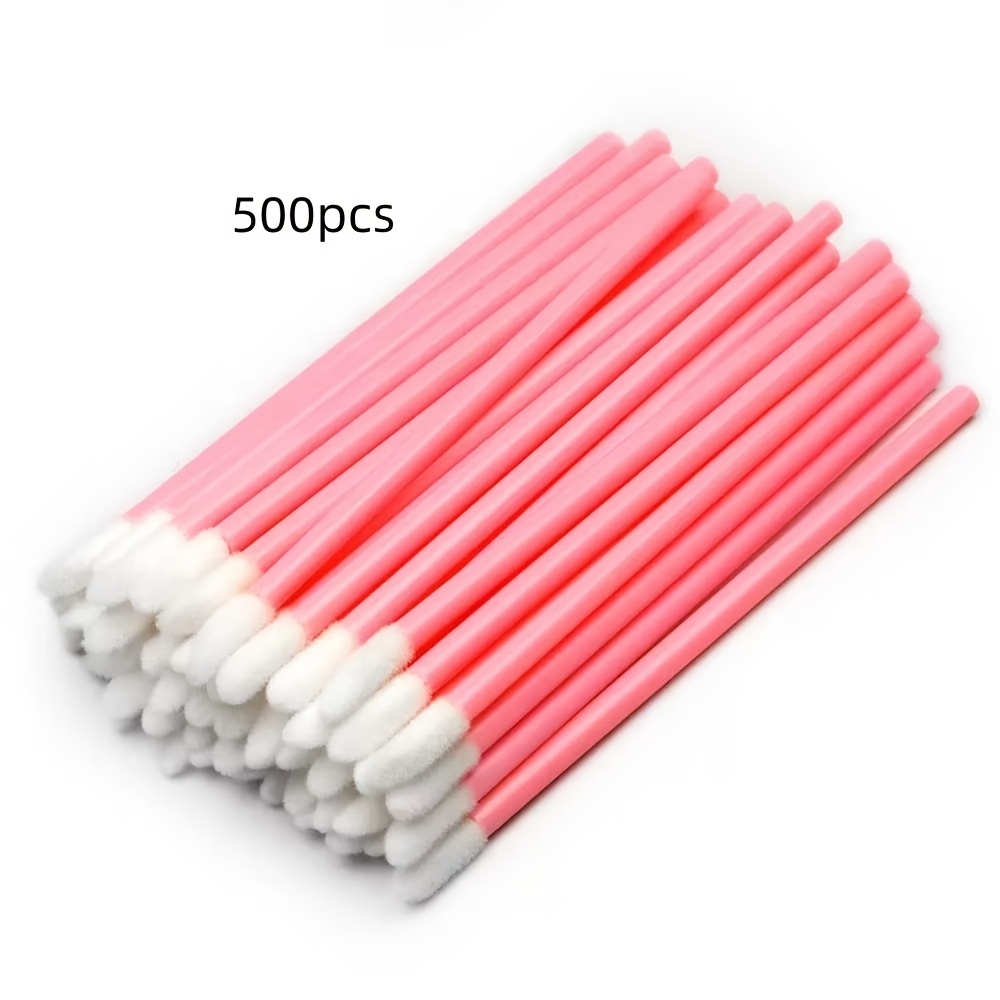 TEMU 1000/500pcs Disposable Lipstick Lip Gloss Cleaning Sticks, Travel-friendly Lipstick Cleaning Sticks, Multi- Cleaning Tool, Lipstick And Lip