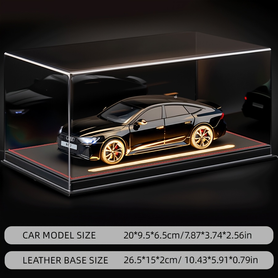 Image of 1:24 Scale Simulation Rs7 Sports Sedan Model, Alloy With Openable Doors, Collection Car, Birthday Gift, Alloy Die-cast Car Model With Premium Acrylic Dust Cover