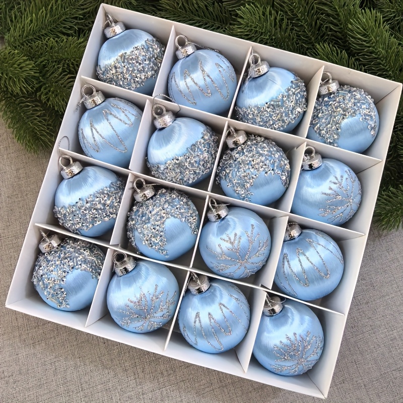 TEMU Decoraciones Navideñas para el Hogar 16 piezas/6 cm Adornos para Árbol de Navidad para Crear un Festivo de