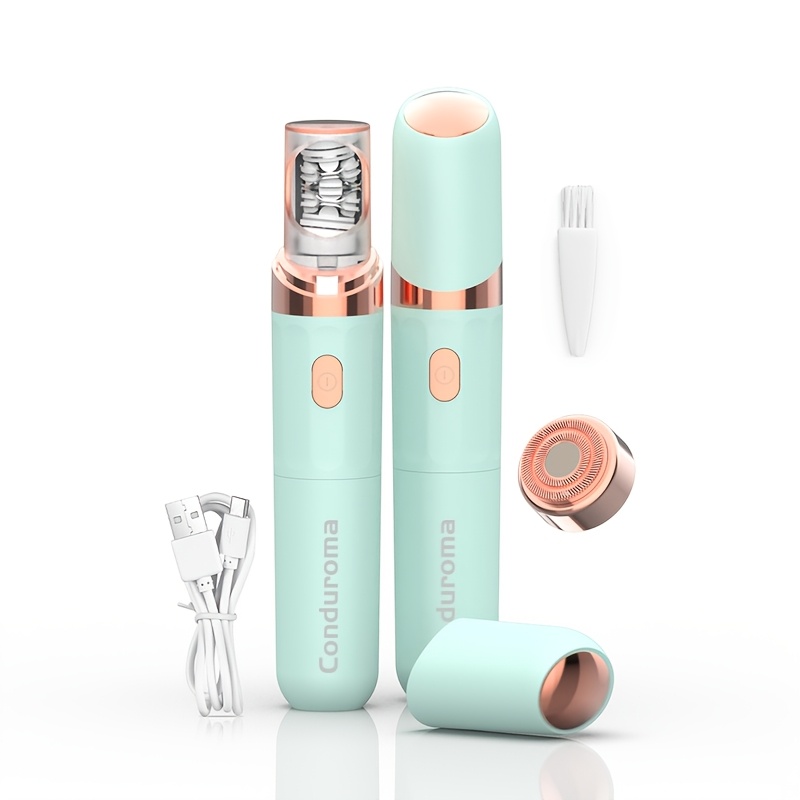 Image of 2-in-1 Epilator, Hair Removal For Women, Facial Hair Removal, Travel Essentials, Rechargeable Shaver For Face Legs Bikini