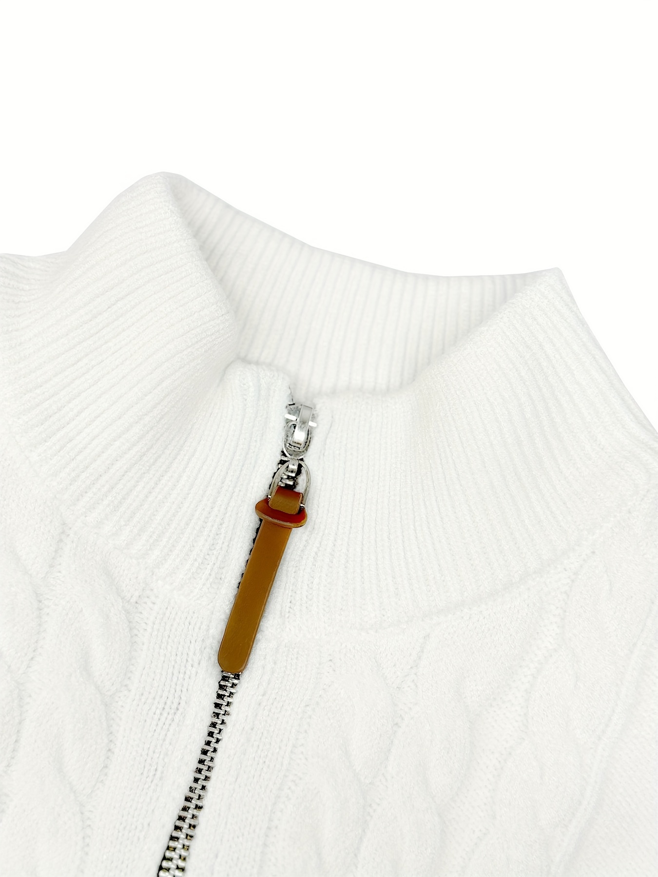 heren casual     viscose   knit 1/4 zip trui, herfst/winter, machine wasbaar 3
