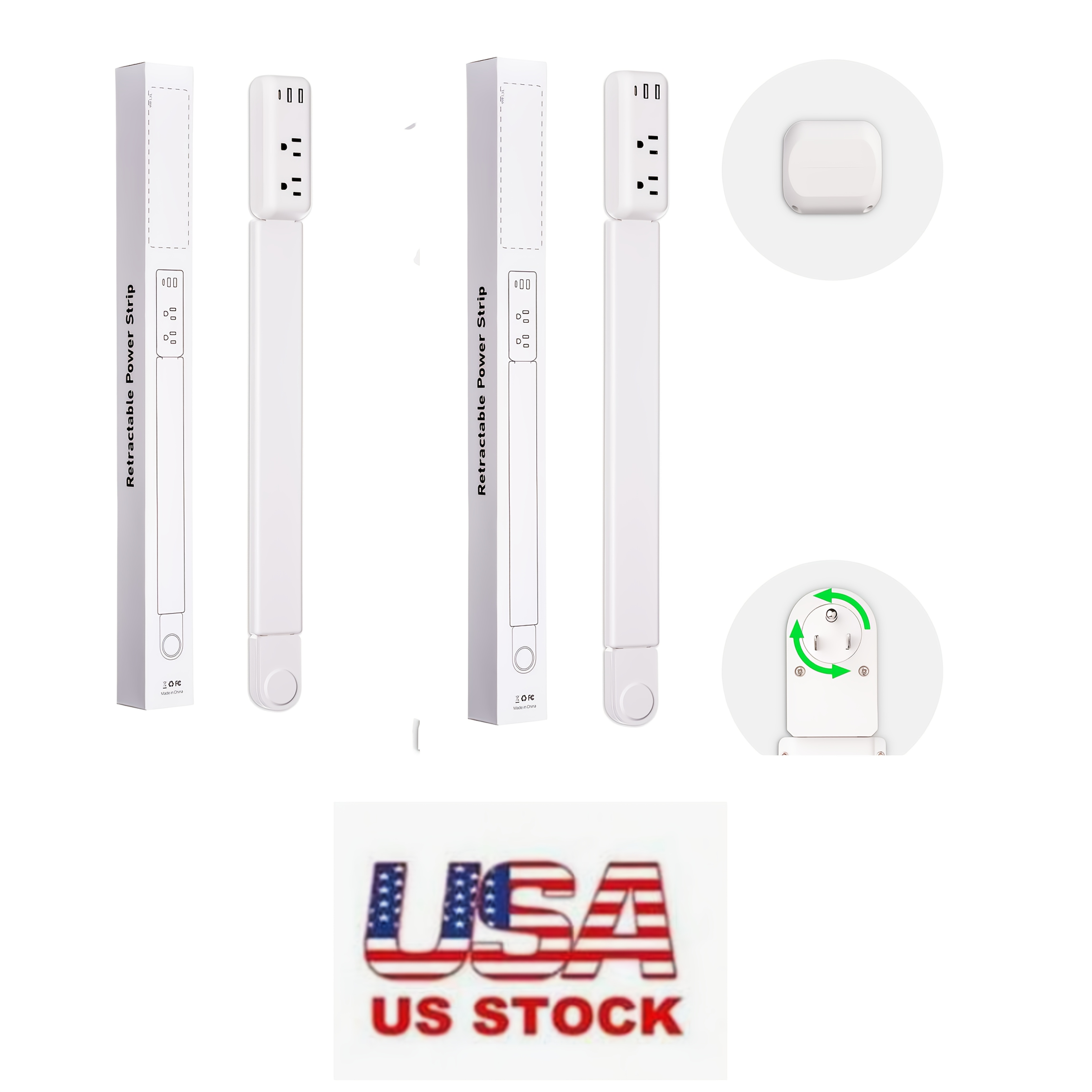 Electrical Outlet Expander, Power Socket Extender Access Hard-to-Reach