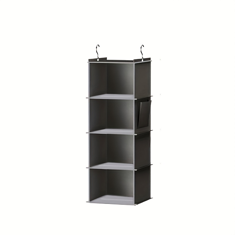 Image of Hanging Foldable Wardrobe Storage Hanging Bag With 2 Metal Hooks, Wardrobe Classification Storage Bags Used For Shoes, Clothes And Bags, Hanging Shoe Organizers