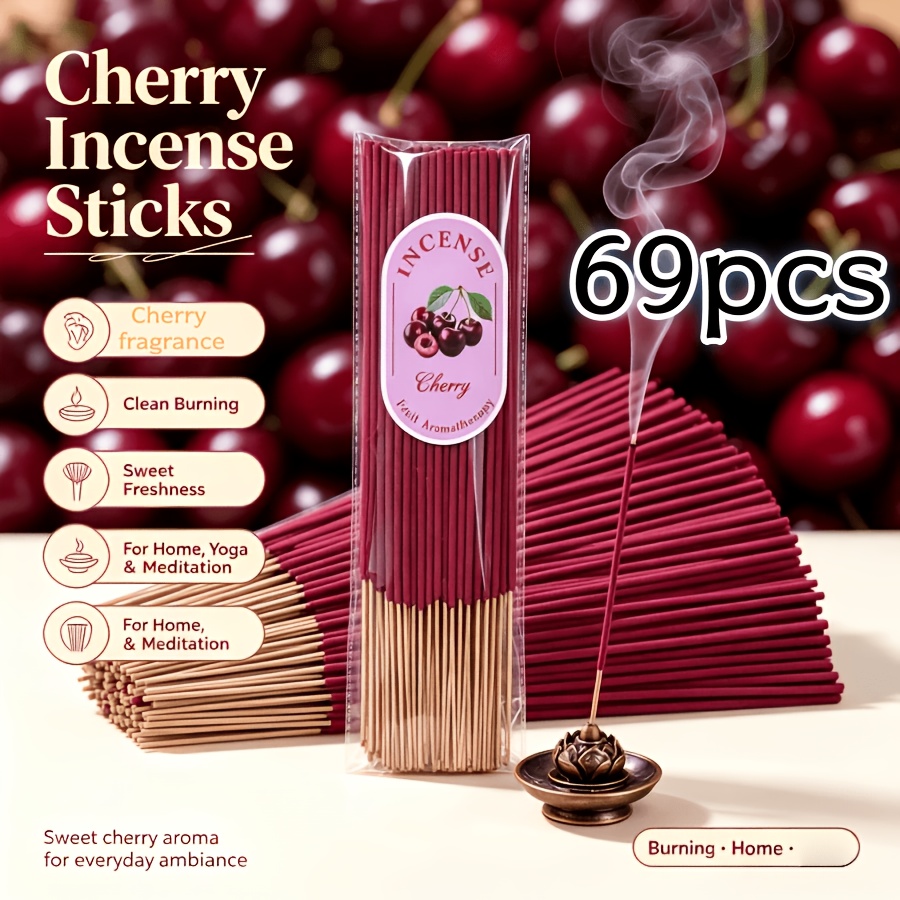 TEMU Incense Stick - 8.66 Inches - Fresh Fruit Scented Incense - Suitable For Indoor Homes, Offices, Restaurants, Parties, Outdoor Courtyards, Ideal