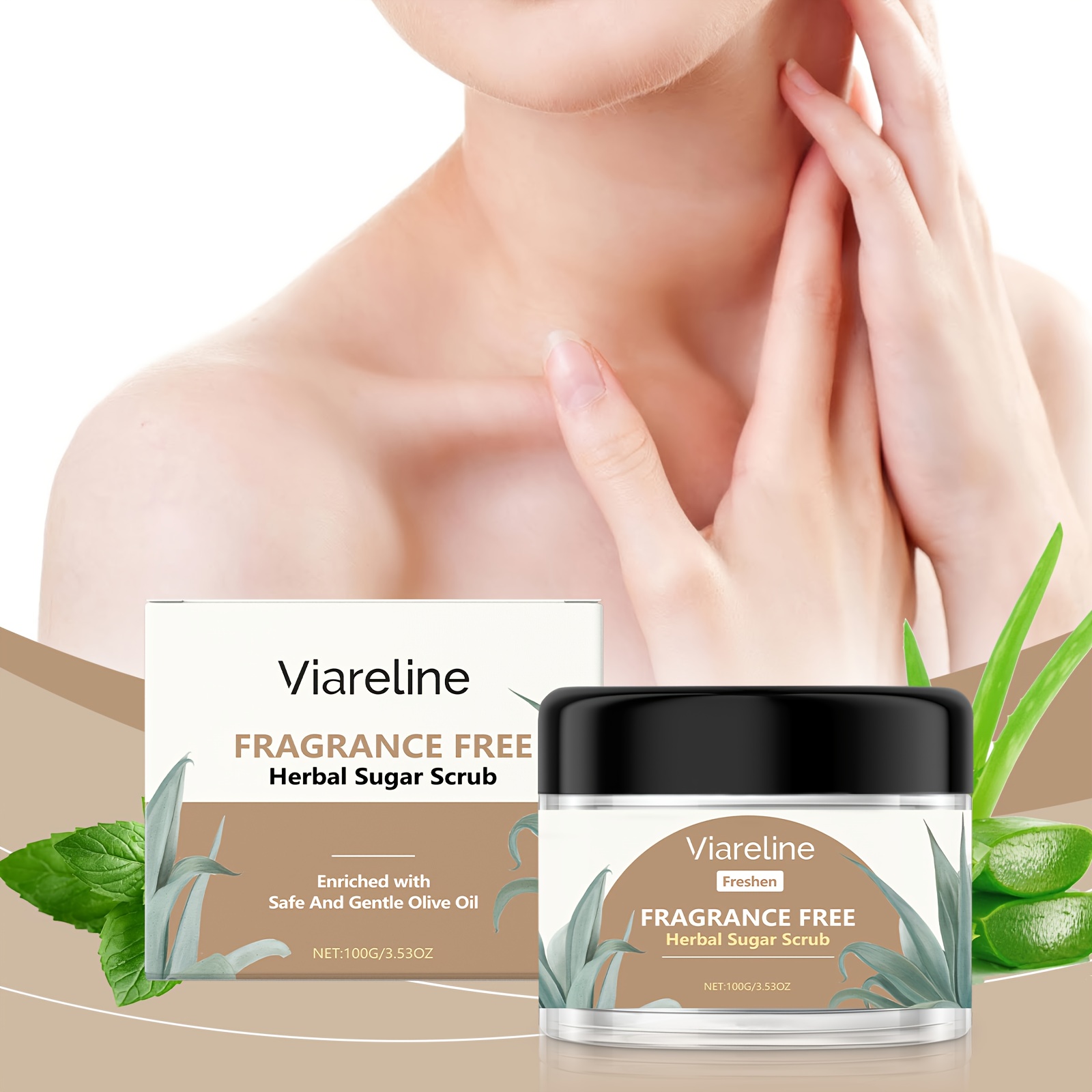 aloe vera exfoliator sold on Temu United States