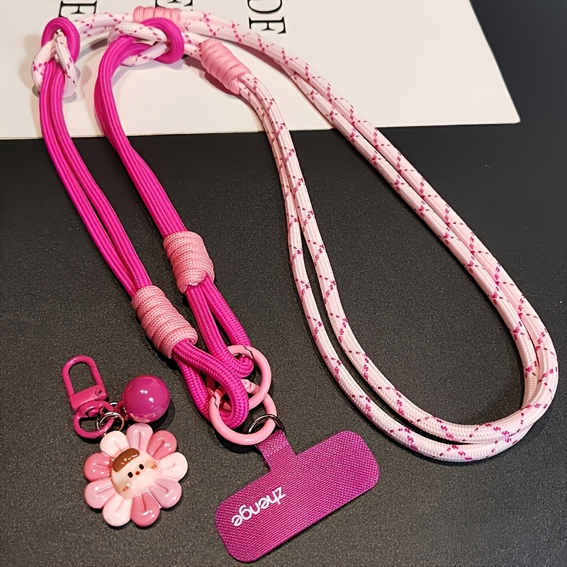 Image of Adjustable Anti-loss Wrist & Neck Lanyard With Phone/wearable Connector - Compact Strap Suitable For Outdoor, Gym, Travel - Compatible For Smartphones, Keyfinders, Smartwatches & Earpieces