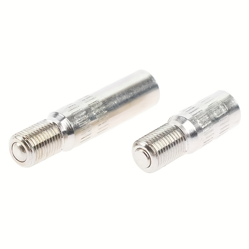 2pcs Electric Scooter Inflation Valve Extension Nozzle Inflatable Valve Metal Extension Cap For Xiaomi M365/pro Tire Bicycles Motorcycles Valve Extension Adapter Length 25mm/39mm