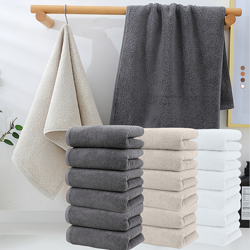 

Bathroom Towels Set - 100% Cotton Bathroom Towels 4/5/ 6pcs, 30.7 X 13.8 Inches, & Lighter, To Dry, Lighter Weight, Super Soft And Absorbent, Towel For Bathroom