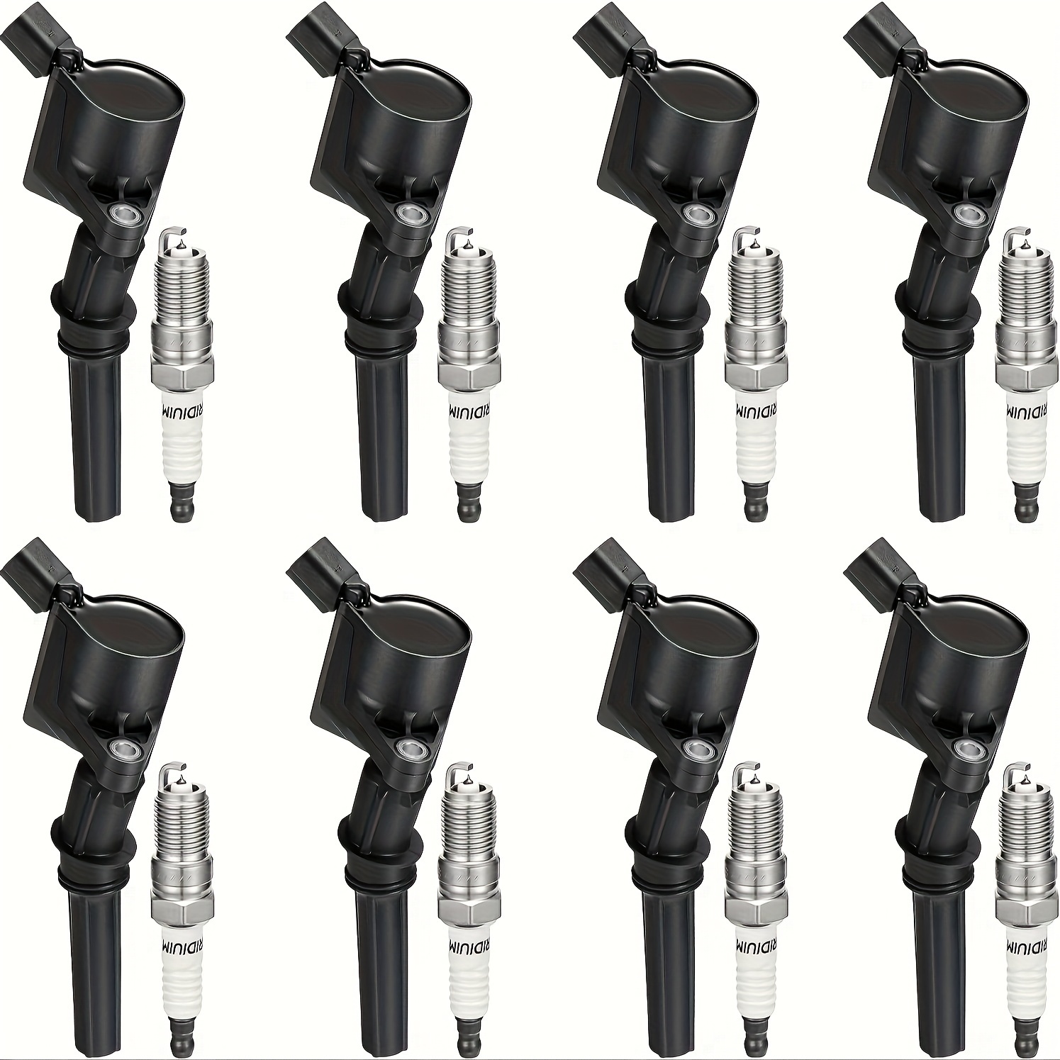 

Ignition Coil Dg508 & Spark Plug Sp493 Sp479 Compatible With 5.4l V8 F350 E250 E450 , Set Of 8