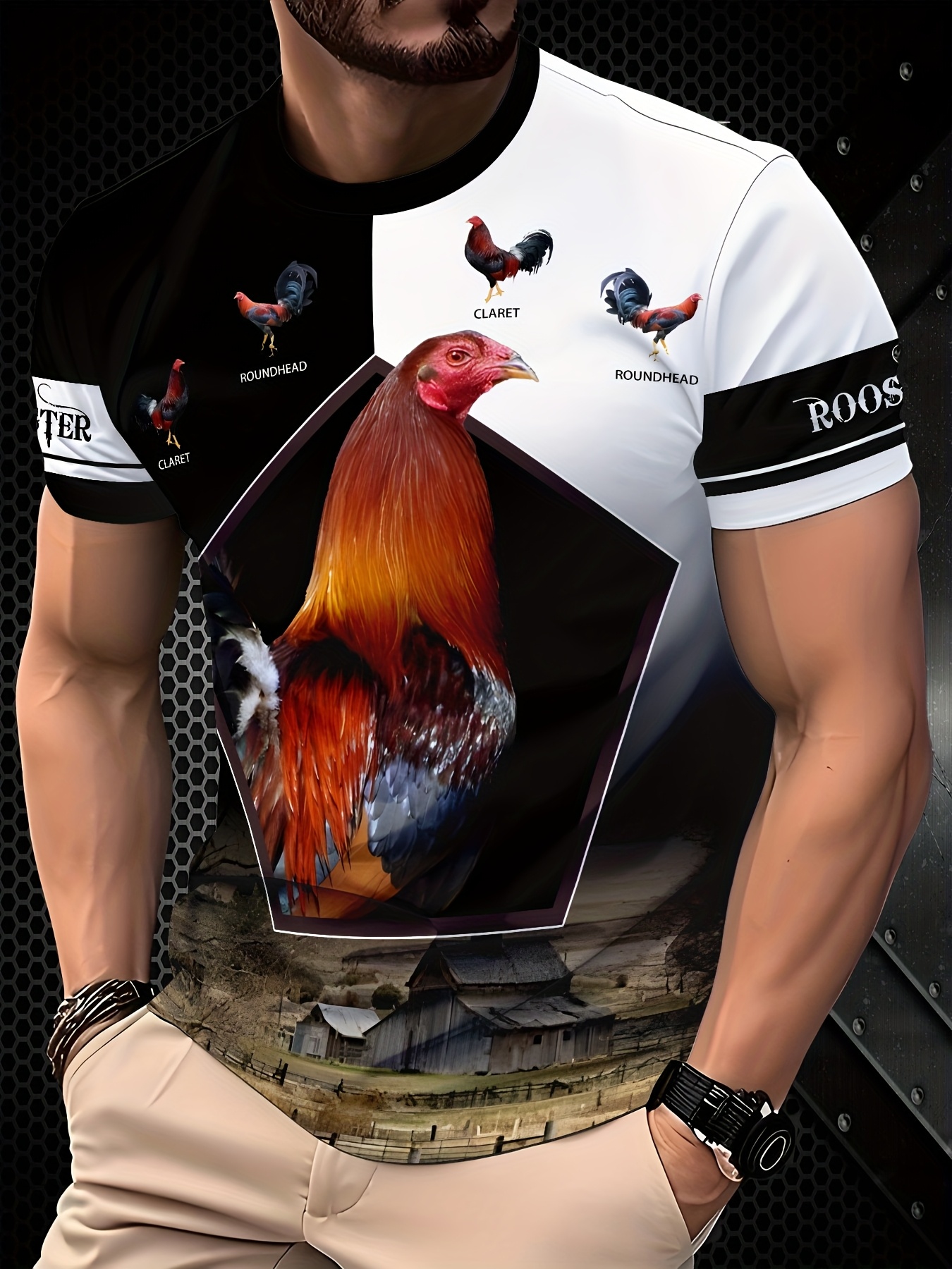 Rooster 3d Print Funny Unisex T-shirt – myfunfarm