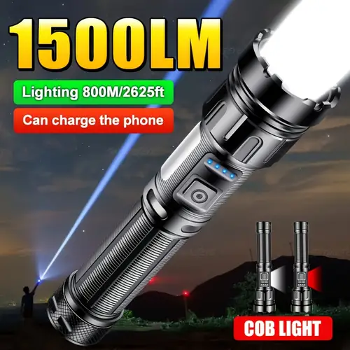 buy 1 get 1 free magnetic rechargeable high flashlight xhp50 2 led with cob work light usb c fast charging 7 best for hunting camping