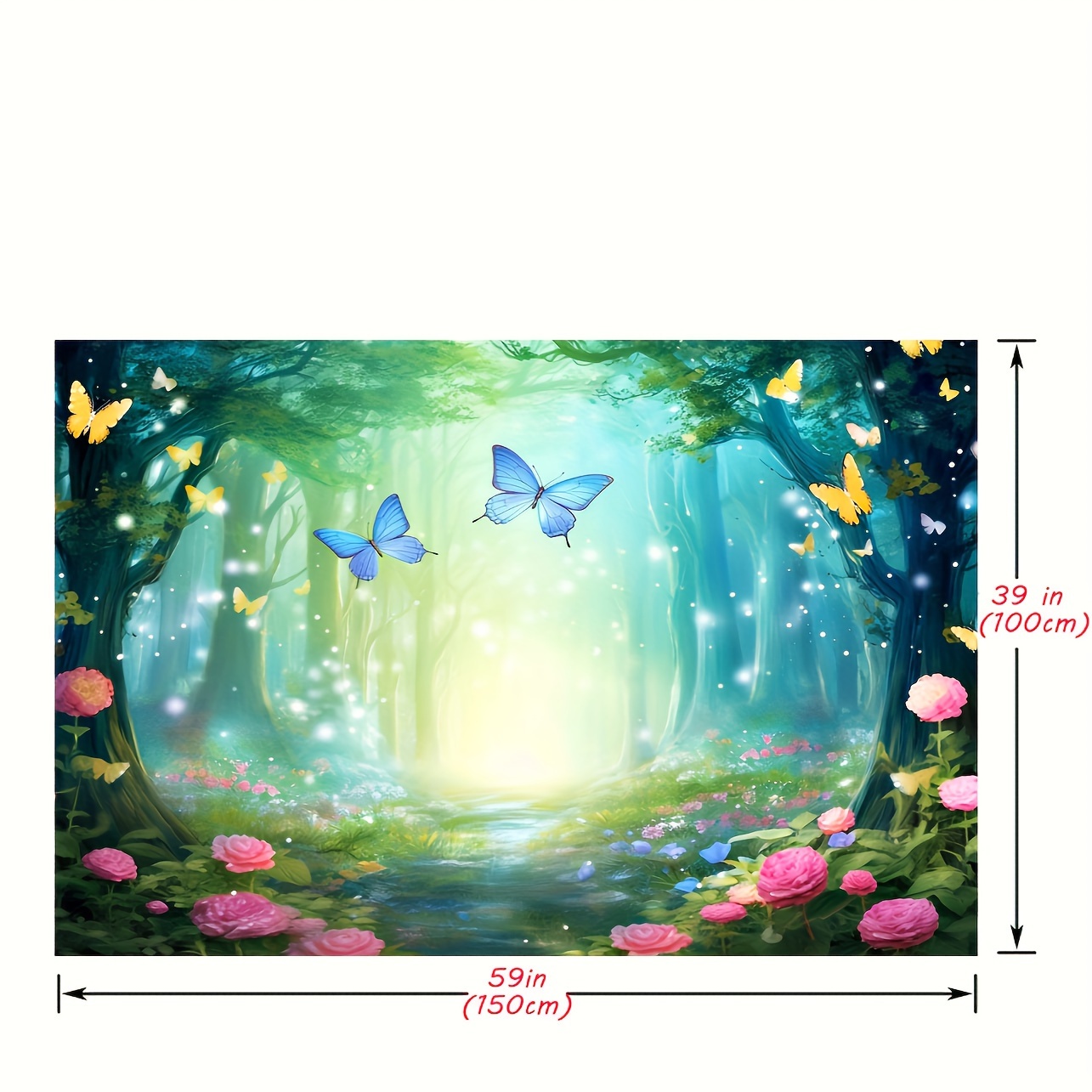 Fairytale Photography Backdrop Spring Cartoon Fairy Forest - Temu Australia