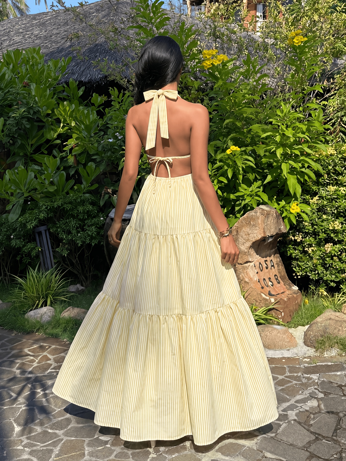 dress island casual womens spring summer elegant vacation daily versatile 360 Degree Thumbnail : no_selection The Ace Dress – hawaian Wine Red V-neckline Velvet Color:Wine/Dusty Rose