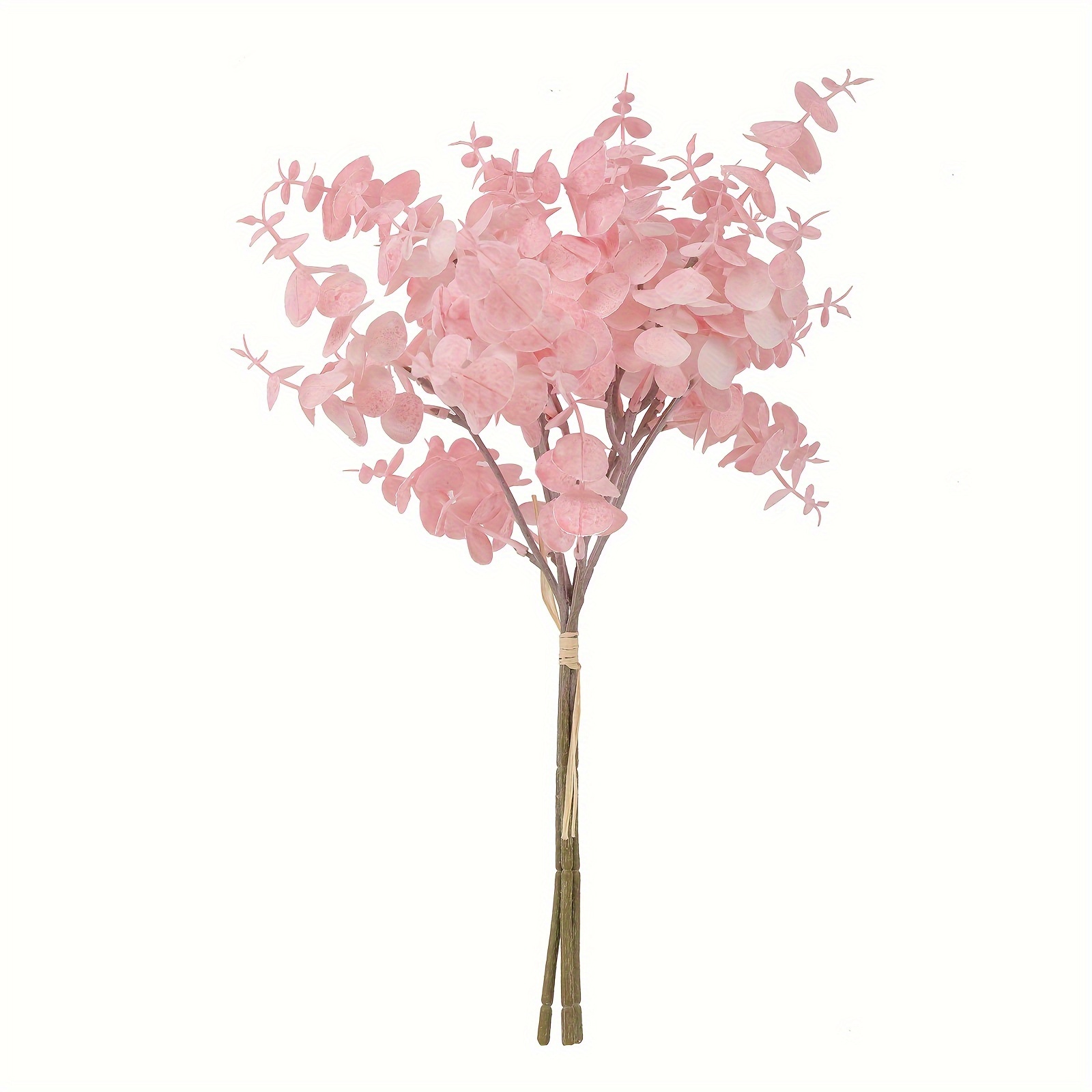 Artificial Eucalyptus Leaf Stems 3pcs 15inch Lightweight Plastic Foliage, Summer & Autumn Thanksgiving Wedding Ins Home Decor For Vase Entryway Mantel Party Greenery Wall