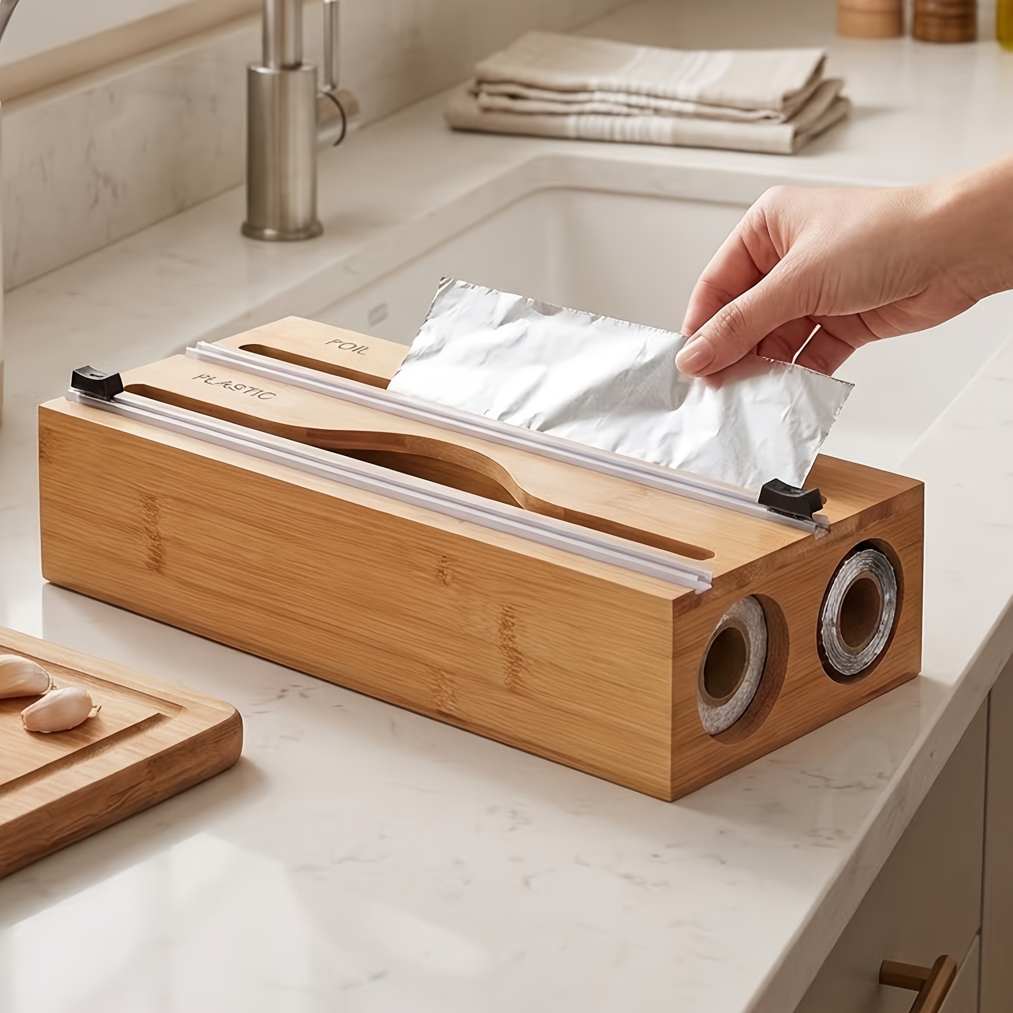 plastic wrap dispensers sold on Temu United States