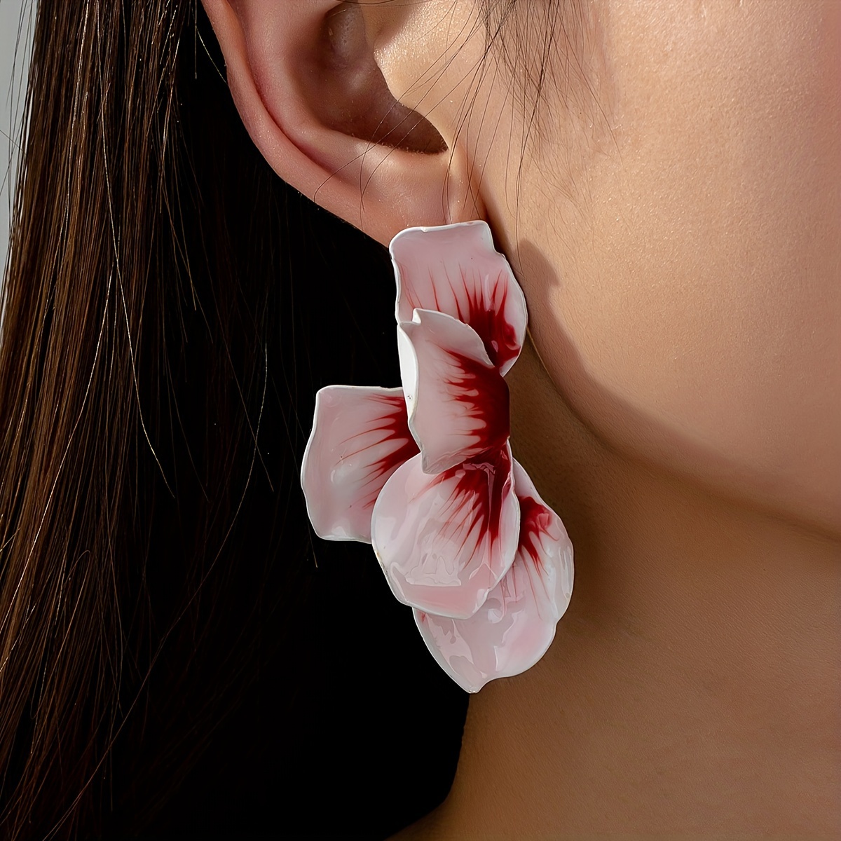 3D Large Flower Earrings for Women Girls Chic cheapest Petal Statement Earrings Bohemian