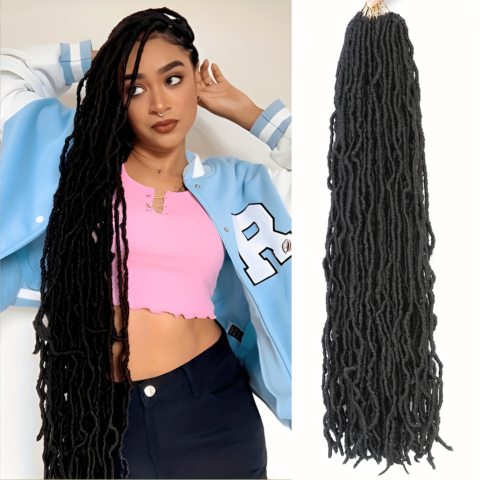 Soft Dread Crochet Braids Medium Length w/invisible part