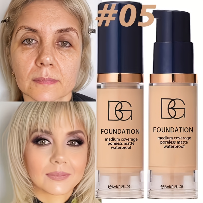 Foundation, Long-lasting Full Coverage Liquid Foundation Long-lasting Blemishes, Waterproof Secret, And Easy To Carry, Essential Create The Perfect Base Makeup